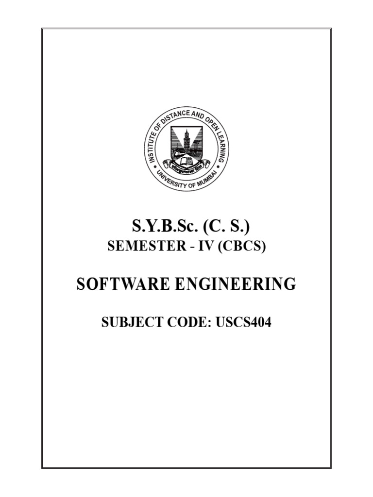 Software Engineering Syllabus for S.Y.B.Sc. | PDF | Agile Software ...