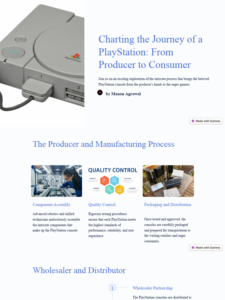 PlayStation Production to Retail Journey | PDF