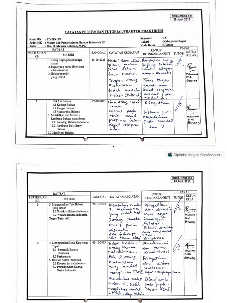 Catatan Pertemuan Pdgk4504 Pdf