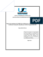 Impacto Da Pandemia de COVID 19 Na Eficiência de Serviços Públicos