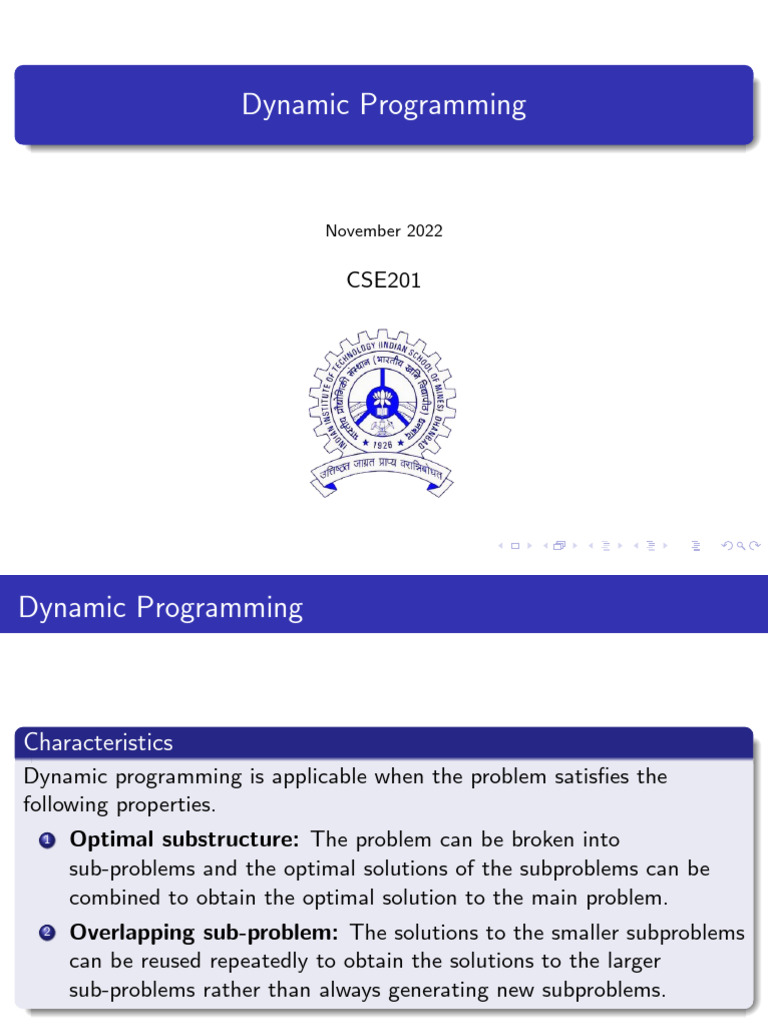 Dynamic Programming 6 | PDF | Dynamic Programming | Algorithms