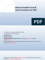 The Employee PF Act 1952