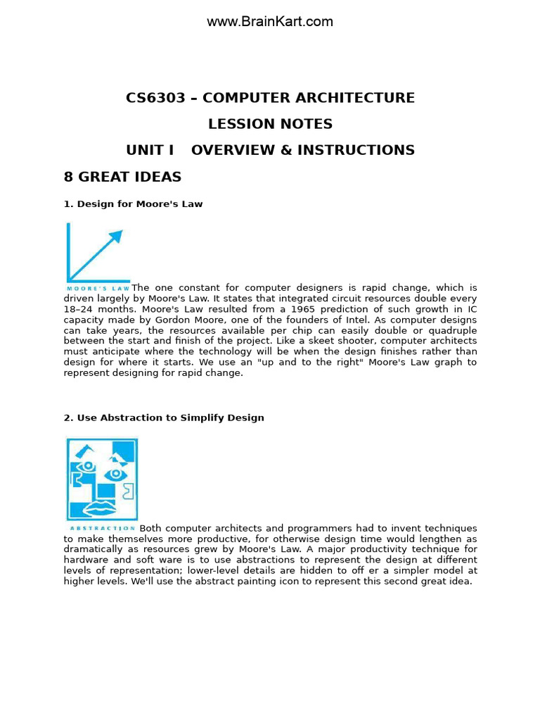 Computer Architecture - Notes2 | PDF | Integrated Circuit | Cmos