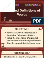 10 Expanded Definitions of Words
