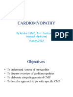 Cardiomyopathy: by Addise S. (MD, Asst. Professor of Internal Medicine) August, 2023
