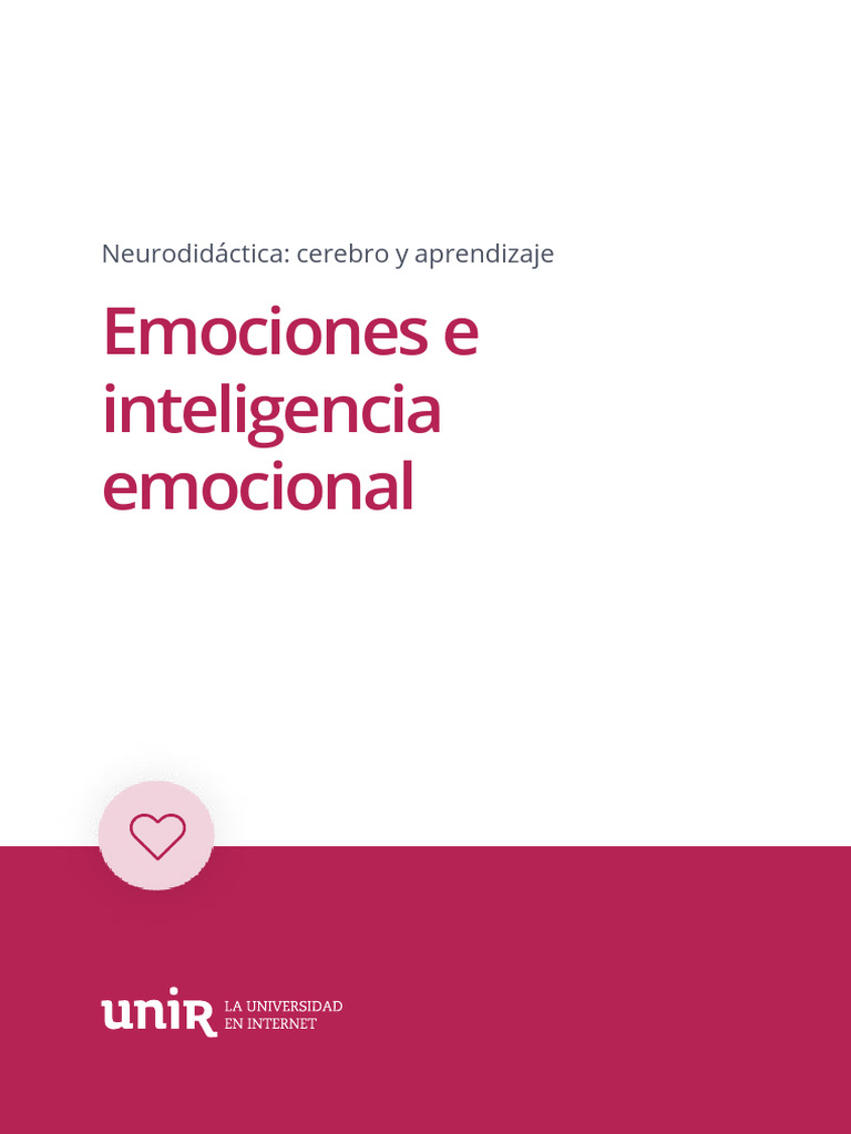 Emociones e Inteligencia Emocional PDF Las emociones Inteligencia