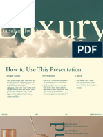 Luxury Consulting Tool Presentation