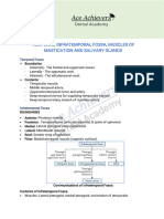 Ace Achievers: Temporal, Infratemporal Fossa, Muscles of Mastication and Salivary Glands