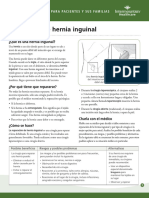 Inguinal Hernia Repair Fact Sheet Spanish