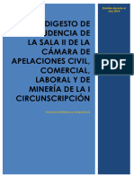 Digesto de Jurisprudencia de Lasalaiidela Cámara de Apelaciones Civil, Comercial, Laboral Y de Minería de La I Circunscripción