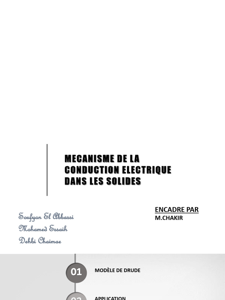 Conduction Électrique dans les Solides PDF Dopage (semiconducteur — free download