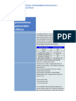 Pronombres Clíticos Proclíticos y Enclíticos