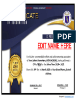 Edit Name Here: Department of Education - Region Schools Division of