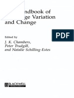 The Handbook of Language Variation and C
