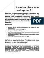 Comment Mettre Place Une GPEC en Entreprise