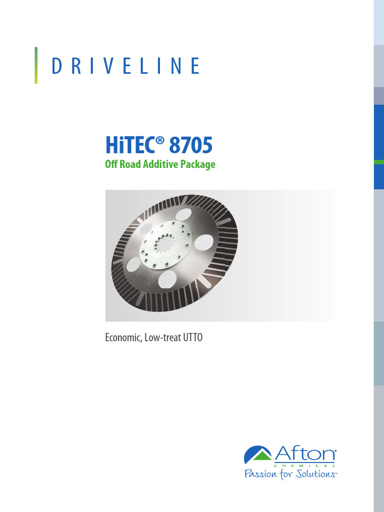 Driveline: Hitec® 8705 | PDF