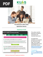 TAO Manual For Applicants