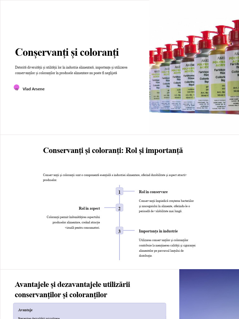 Conservanti Si Coloranti | PDF
