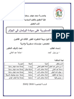 أطروحة أثر الرقابة الدستورية على سيادة البرلمان في الجزائر