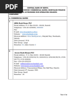 Directory of Licenced Commercial Banks Authorised NOHCs Jan 2023