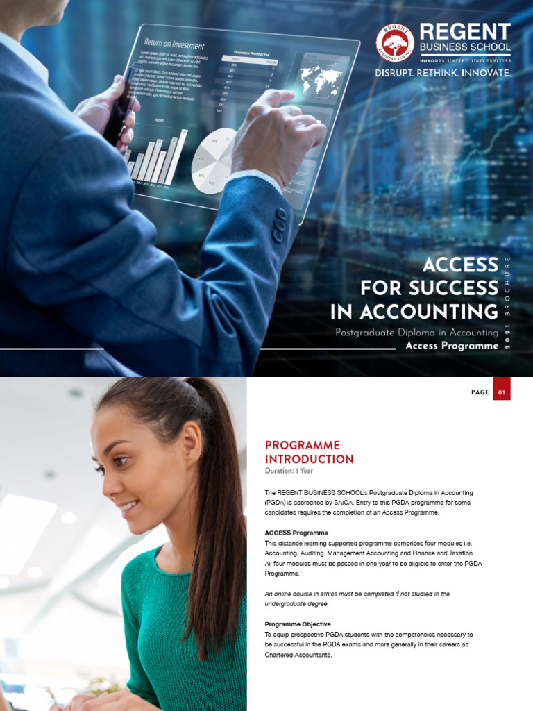 PGDA Access Programme Overview | PDF | Academic Degree | Accounting