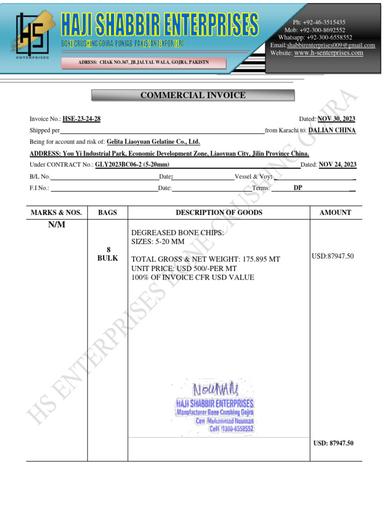 Commercial Invoice | PDF