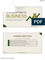 Unit A Evaluation of Business Performance 1 of 4 Handouts