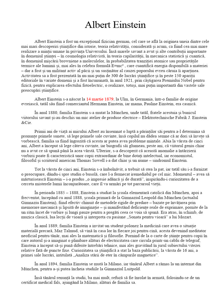 Albert Einstein | PDF