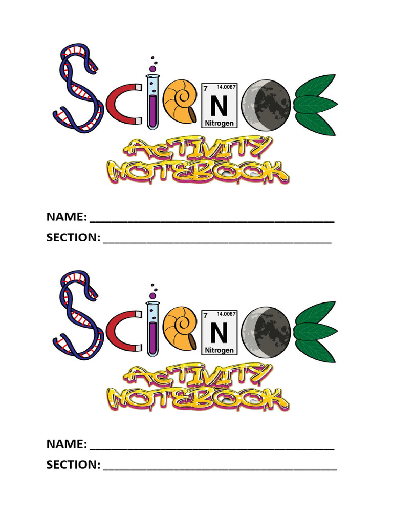 Science Activity Notebook Design | PDF