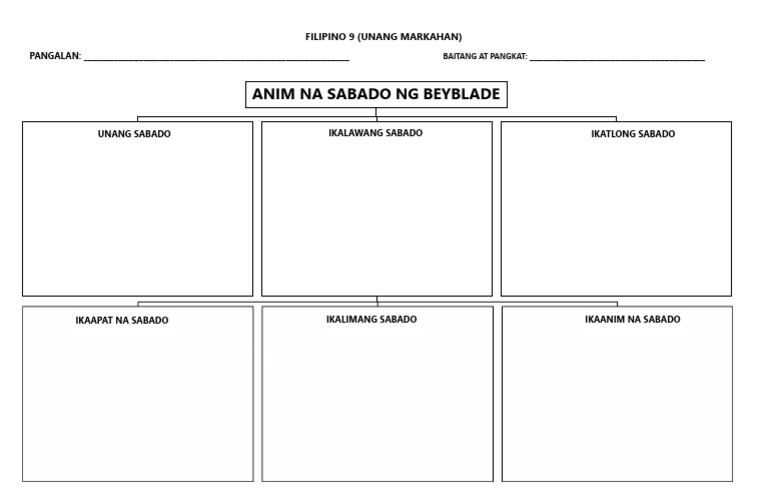 Anim Na Sabado NG Beyblade Template PDF