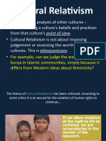 Cultural Relativism and Ethnocentrism