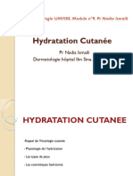 Hydratation Cutanée. DU Cosméto UM6SS. PR Nadia Ismaili