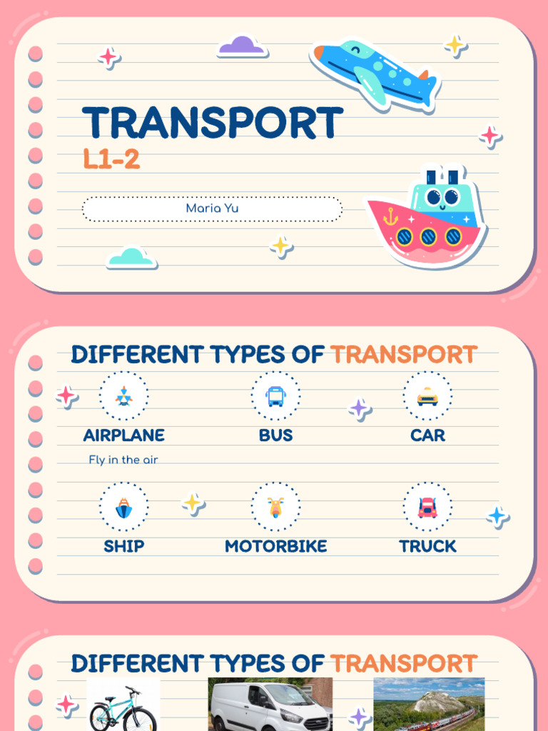 Types and Classification of Transport | PDF | Business | Computers