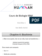 KPAF Bio AVB 2324 Chap 4 Biochimie