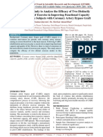 A Comparative Study To Analyse The Efficacy of Two Distinctly Different Modes of Exercise in Improving Functional Capacity and Quality Life in Subjects With Coronary Artery Bypass Graft