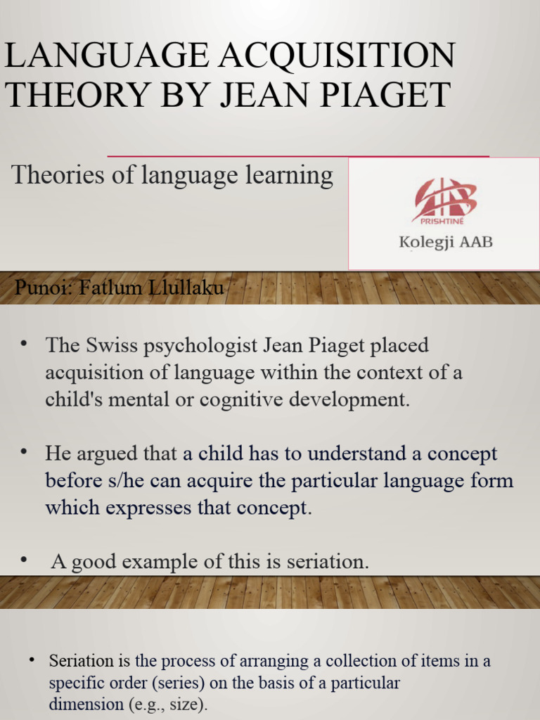 Piaget language online