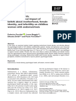 A Woman's Worth: The Psychological Impact of Beliefs About Motherhood, Female Identity, and Infertility On Childless Women With Endometriosis