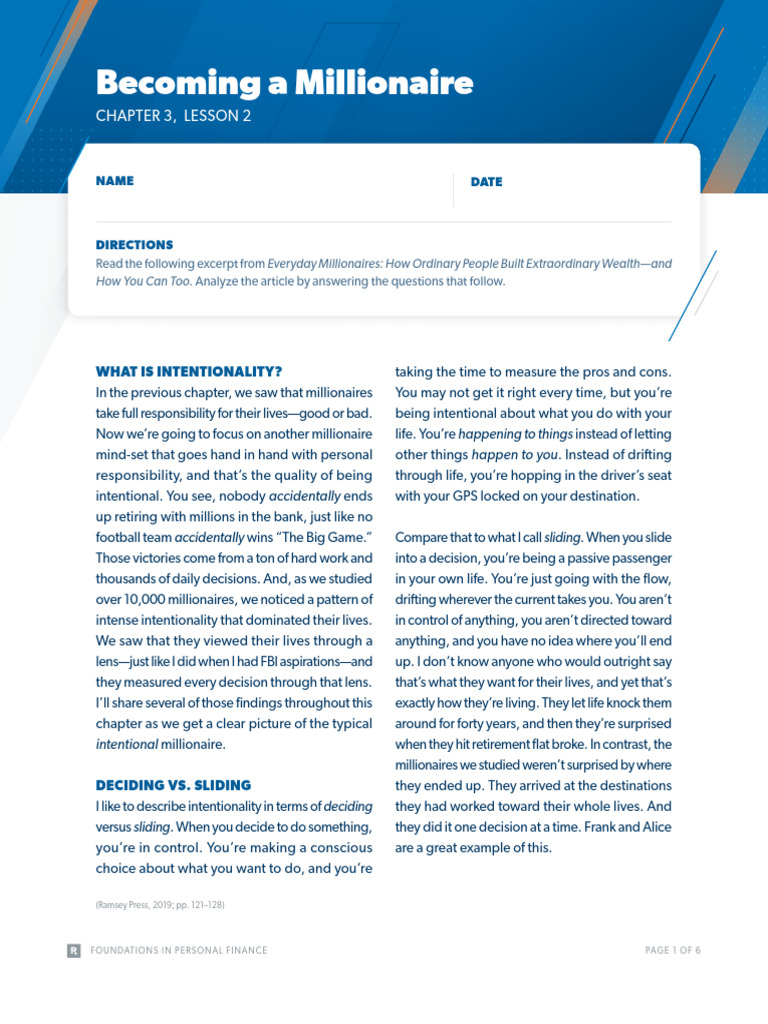 Economy Chapter 3 Lesson 2 Pdf Wealth Debt