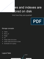 How Tables and Indexes Are Stored On Disk
