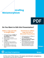 Factors Controlling Metamorphism