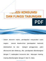 Penerapan Fungsi Linear-Fungsi Konsumsi & Tabungan