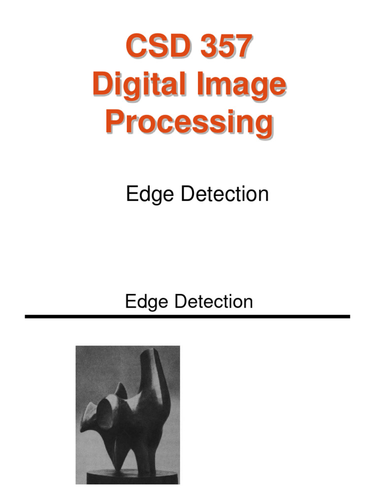 Lec21 EdgeDetection PDF Signal Processing Mathematical Analysis