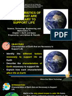 Characteristics of Earth That Are Necessary To Support Life