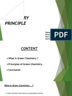 Green Chemistry Principle: Name:-Vinit Joshi Branch: - ECE Roll No: - 83 Section: - A