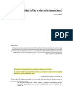 interculturalidad critica y educacion intercultural