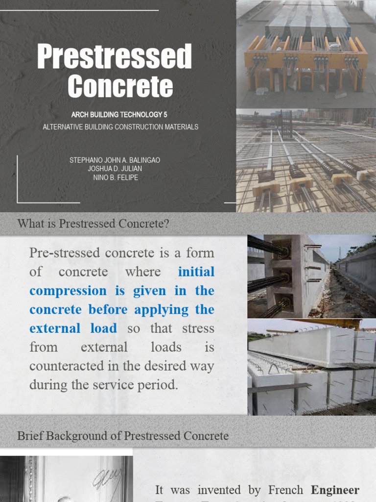 Overview of Prestressed Concrete | PDF | Prestressed Concrete | Concrete