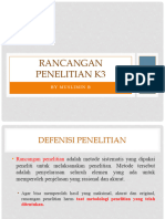 Rancangan Penelitian K3