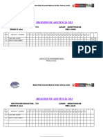 Registro de Asistencia de Junio y Julio 2023