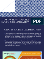 Lesson 6 How To Make Scope and Delimitation
