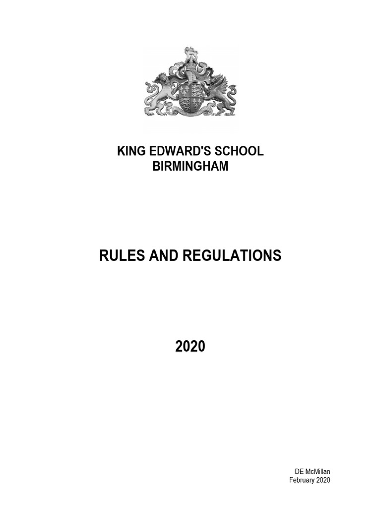 School Rules Regulations Feb 2020 | PDF | Sweater | Clothing
